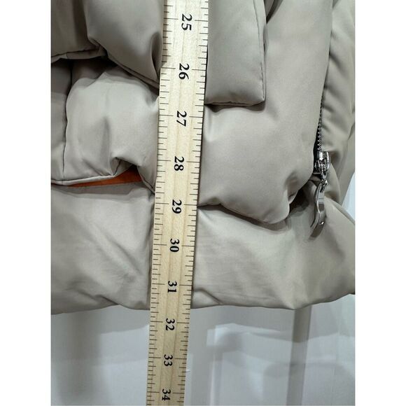 NWOT Orolay 092 Classics Stone Tan Thickened Duck Down Puffer Hooded Jacket Med - Picture 12 of 13
